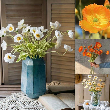 10pcs Artificial Yume Silk Flocking Flowers for Home Wedding Party Decoration