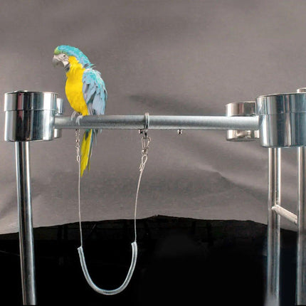 Parrot Leg Ring Anti Slip Bird Anklet Elastic Rope with Alloy Fasteners Supplies