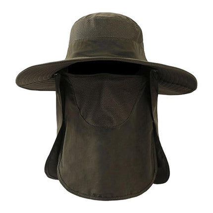 2PCS Outdoor Fisherman Hat Men Women Sun Protection Fishing Cap Bucket Hat
