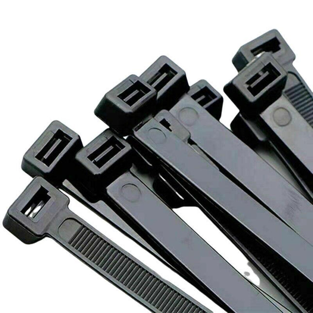 100-1000X Cable Ties Zip Ties Nylon UV Stabilised Plastic Electrical Bulk Wire Tie - Aimall