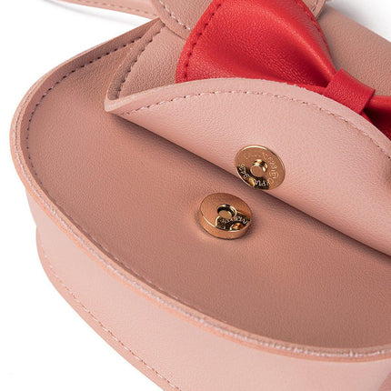 Cute Bowknot Crossbody Bag Fashionable Girls Shoulder Bag Slanting Mini Handbag
