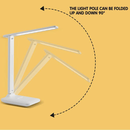 Touch LED Desk Lamp Bedside Study Reading Table Light USB Ports Dimmable - Aimall