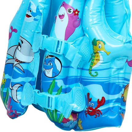 Inflatable Swim Vest with Buoyancy Support for Water Activities and Training Use