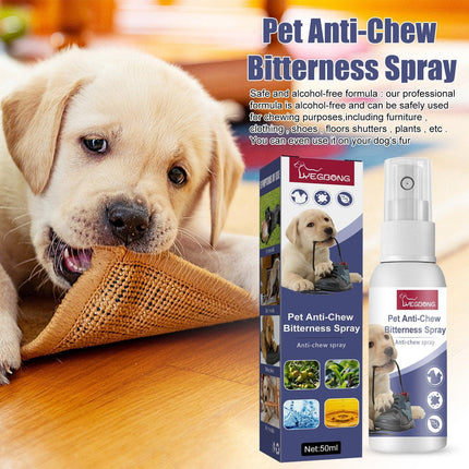 Pet Anti Chew Spray Dogs Stop Biting Furniture Sofa Legs Protection Bitter Spray