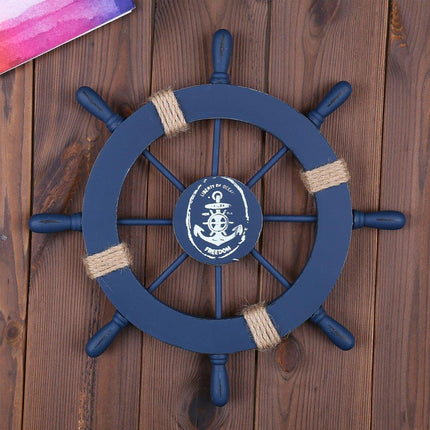27cm Hanging Wooden Rudder Decorative Ornament Wall Decor Beach Home Decor