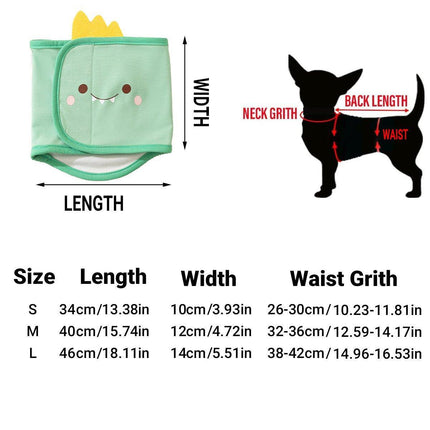 Cartoon Diaper Pants for Male Dogs Pet Physiological Underwear Washable Reusable