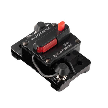 Waterproof Car Circuit Breaker Fuse Reset 30-300A AMP 12V-48V DC Car Boat IP67 - Aimall