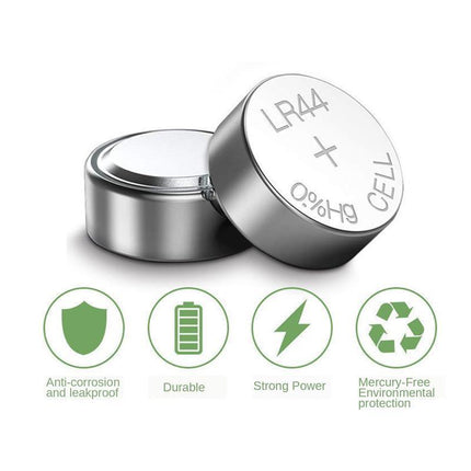50PCS LR44 Battery AG13 A76 Button Cell Batteries Tray Pack Cell Battery NEW - Aimall