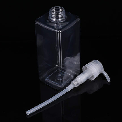 2PCS Square Bottle Travel Cosmetic Hand Soap Shampoo Lotion Dispenser Refillable