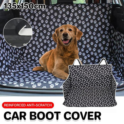 Pet Boot Car Seat Cover Hammock Nonslip Dog Puppy Cat Waterproof Rear Large - Aimall