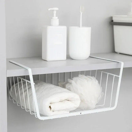 3PCS Hanging Storage Basket Rack Organizer Kitchen Wardrobe Shelf Cabinet Basket