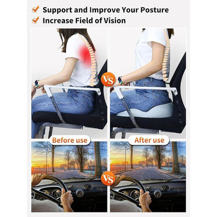 Slow Rebound Memory Foam Seat Cushion Office Chair Pad for Sedentary Hip Support