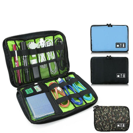 Electronic Accessories Storage USB Cable Organizer Bag Case Drive Travel Insert - Aimall