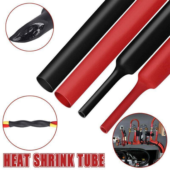 Grade Marine Heat Shrink Tubing 3:1 Wire Sleeve Glue Inside Fast Wrap Insulation Red - Aimall