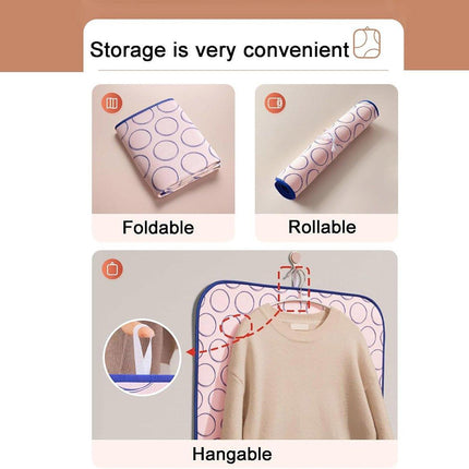 Home Travel Insulated Ironing Mat Non Slip Soft Folding Ironing Board Pad