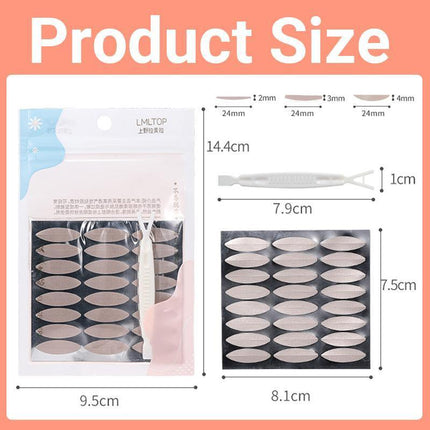Eyelid Tape Stickers 120Pcs Natural Invisible- Adhesive Eye Lift Strips Tool - Aimall