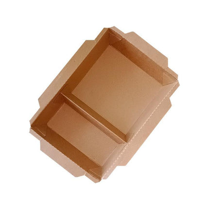 200 x Brown Bento Salad Pasta Rice Kraft Paper Lunch Box Takeaway Food Container - Aimall