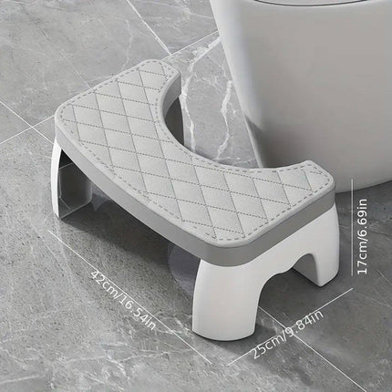 Toilet Stool Anti-Slip Bathroom Footstool for Home Use with Stable Support Design