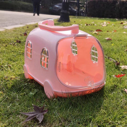 Plastic Hamster Takeout Box with Cage Portable Pet Carrier for Small Animals