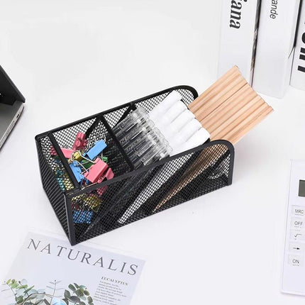 Multifunctional Slanting Pen Holder Desk Organiser Pen Holder Stationery Storage