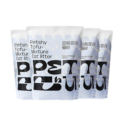 Pet Kitty Tofu Cat Litter Fine Mixed 10kg Bentonite Deodorant Dust-free 2.5kg - Aimall