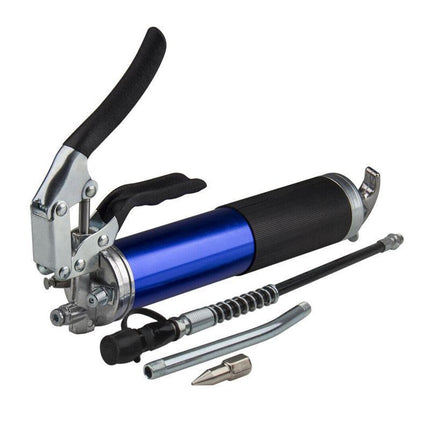 6000PSI Grease Gun Pressure Pistol Grip Dual Flow Flex Hose Industrial Quality - Aimall