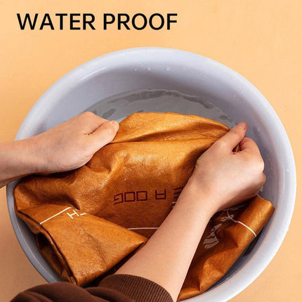 Waterproof Paper Tote Bag Large Capacity Lightweight Durable Fashionable Carry