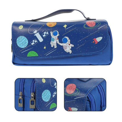 Functional Pencil Case Stationery Bag Pen Holder Storage Organizer for School