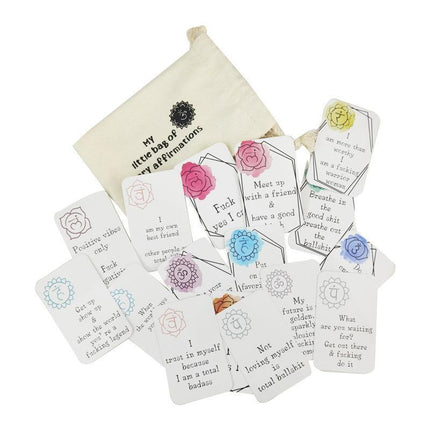 16Pcs Funny Affirmation Cards Sweary Positive Swear Card Confirmation Joke Gift - Aimall