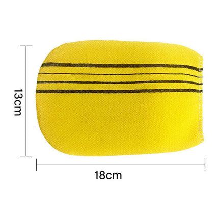 Fiber Cleaner Bath Glove Exfoliating Towel Body Rub Shower Scrub Glove Washcloth - Aimall