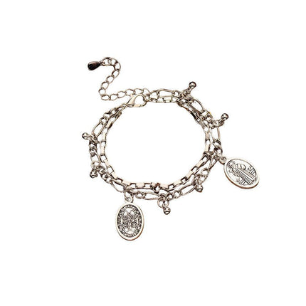 Stylish Crystal Pearl Flower Bracelet Party Accessories Charm Chain Jewellery - Aimall