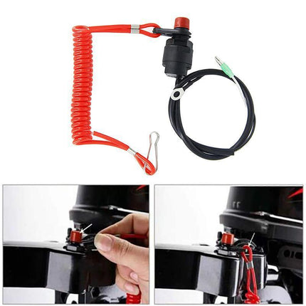 Boat Outboard Engine Motor Kill Stop Switch Safety Tether Lanyard For Yamaha - Aimall