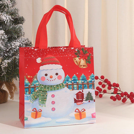 25pcs Christmas Non-Woven Shopping Tote Bags Printed Colour Party Gift Bags