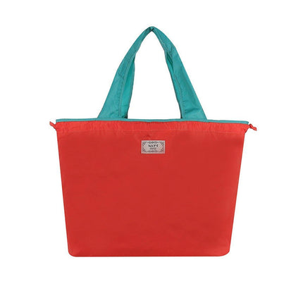 Ultra-Light Foldable Large Capacity Portable Shopping Bag with Drawstring Mouth