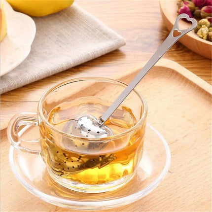 12pcs Stainless Steel Heart Tea Strainer Tea Infuser Clip for Loose Leaf Tea