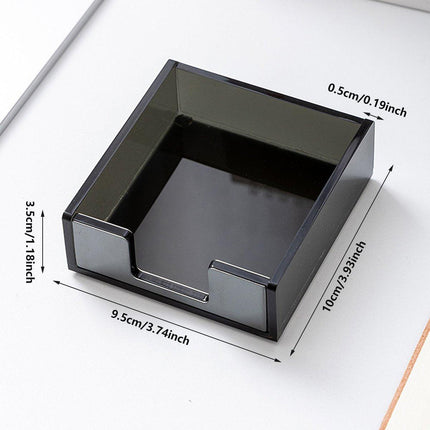 Large Desktop Sticky Note Box Organiser Office Supplies Storage Holder Drawer