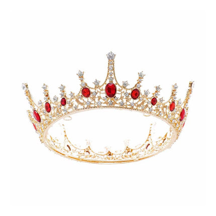 Vintage Princess Wedding Crown Hair Accessories Bridal Round Tiara Headpiece