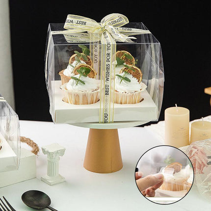 Packaging Cupcake Biscuit Storage Packaging Bag Bakery Box Pie Boxes Cake Box - Aimall