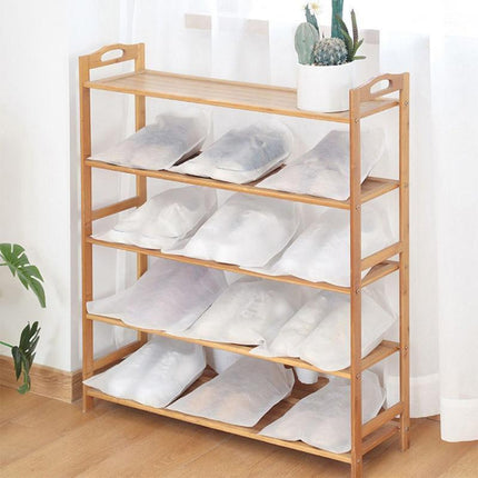 200X Protect Drawstring Clear Storage Bag Shoe Dust Covers Non-Woven Shoe Bags - Aimall