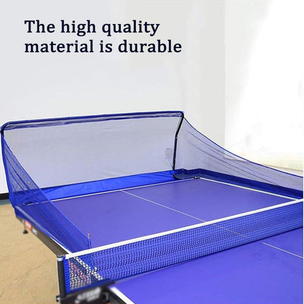 Table Tennis Ball Catch Net Mobile Floor Standing Collector with Multi-Frame