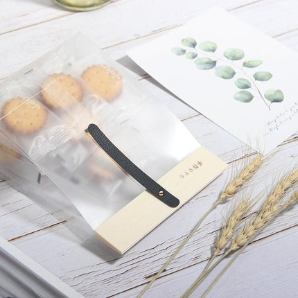 50pcs Transparent Snack Bags Biscuit Candy Bags Resealable Food Packaging