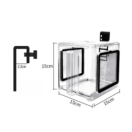 Acrylic Fish Isolation for Aquarium Guppy Fry Tropical Fish Breeding Growth Box