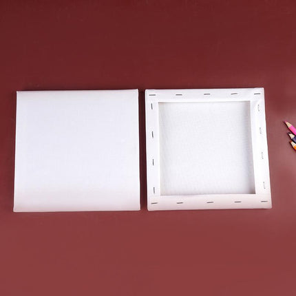 5x Artist Blank Stretched Canvas Canvases Art Large White Range Oil Acrylic Wood - Aimall