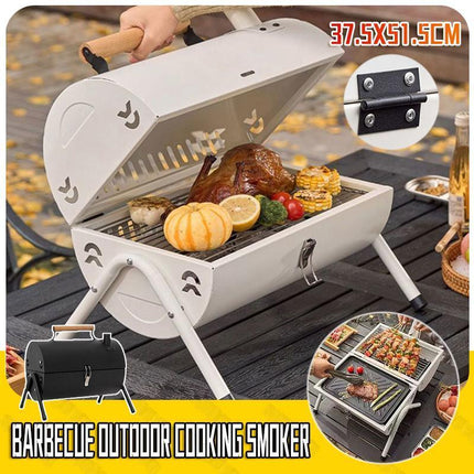 Grillz Charcoal BBQ Portable Grill Camping Barbecue Outdoor Cooking Smoker - Aimall