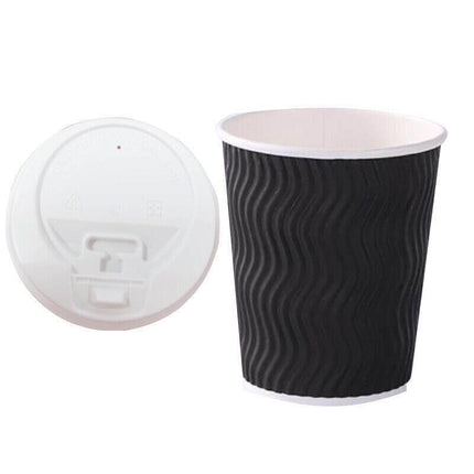Disposable Coffee Cups 8oz Bulk Takeaway Paper Triple Wall Take Away - Aimall