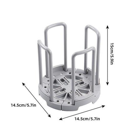 2pcs Kitchen Dish Drying Rack with Drainage Storage Cup Holder Organizer Stand