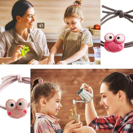 Cartoon Hair Rubber Hair Ring Frog Head Rope Hand Strap Couples Girl Hair Rope