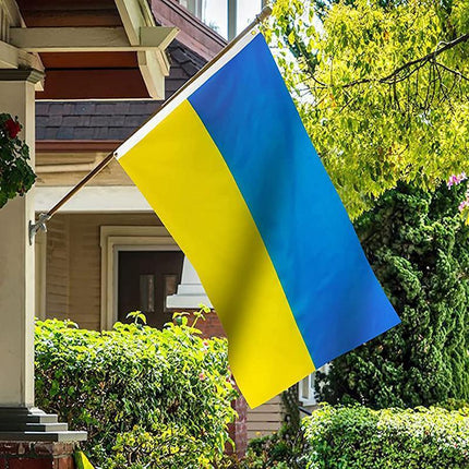 150x90cm Large Ukraine Flag 5*3FT Ukrainian National Outdoor Banner 2 Eyelets - Aimall