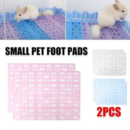2pcs Rabbit Foot Mat Large Plastic Cage Mat for Guinea Pig Pet Cage Accessories
