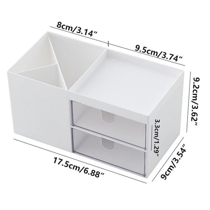 Multifunctional Desktop Organizer with Storage Drawer for Home Office Supplies